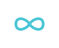 Infinity_Teal_white_circle